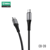 inkax 60W Alloy Braided Data Cable Type C To C CB-39