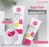 سيروم تفتيح الجسم أكوا صن من كاثي دول بعامل حماية من الشمس SPF50+++ - 138 مل