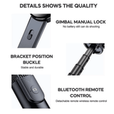 Plokama Gimbal Stabilizer Stand Selfie Stick - P66