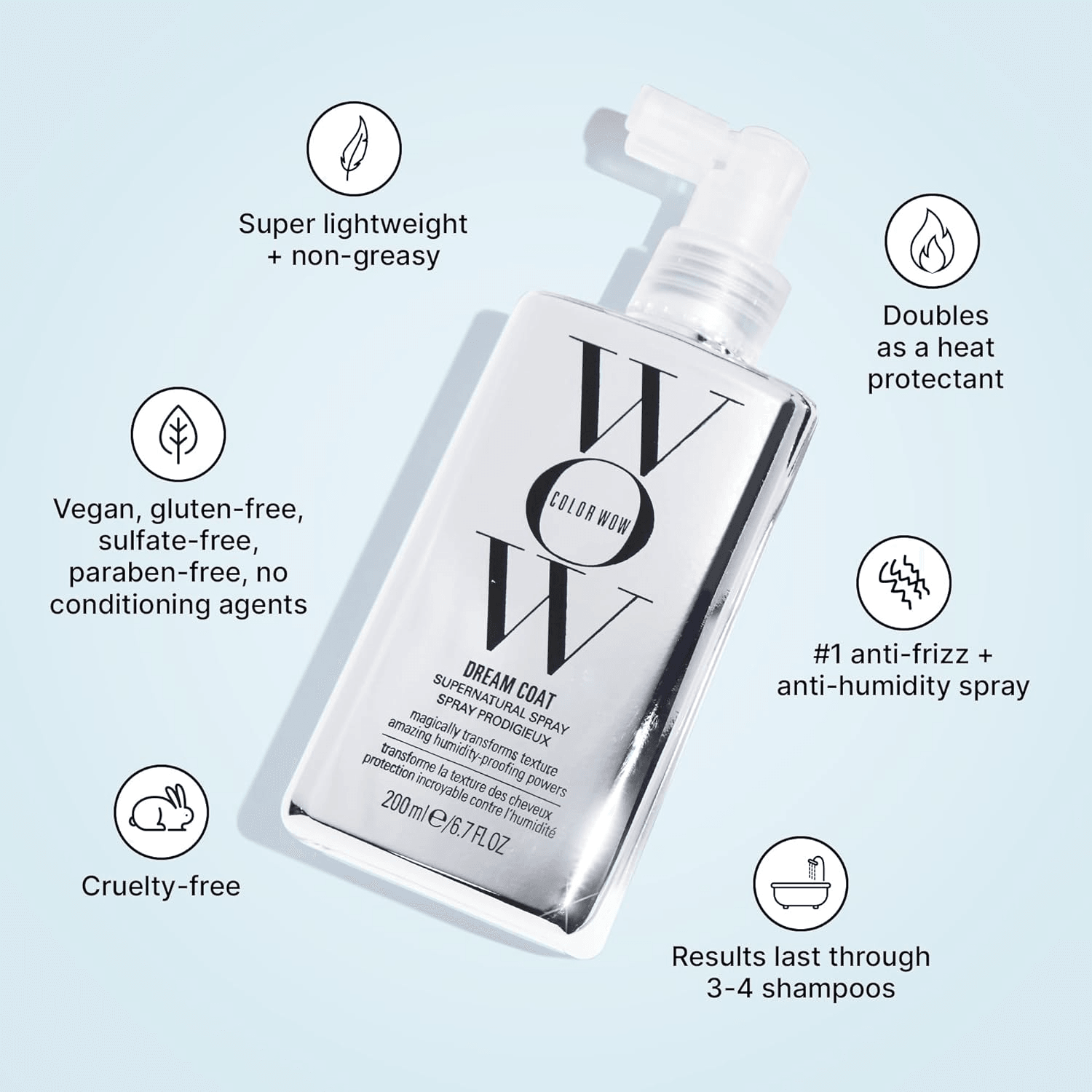 Color Wow Dream Coat Super Natural Spray - 200ml Color Wow Dream Coat Super Natural Spray - 200ml