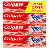 Colgate Fresh Confidence Xtreme Red Gel Toothpaste - 4Pcs x 75ml