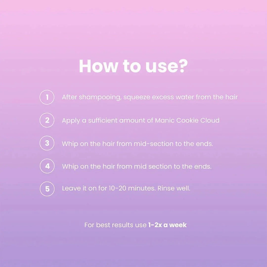 Manic Beauty Cookie Cloud Whip Hair Mask - 250ml Manic Beauty Cookie Cloud Whip Hair Mask - 250ml