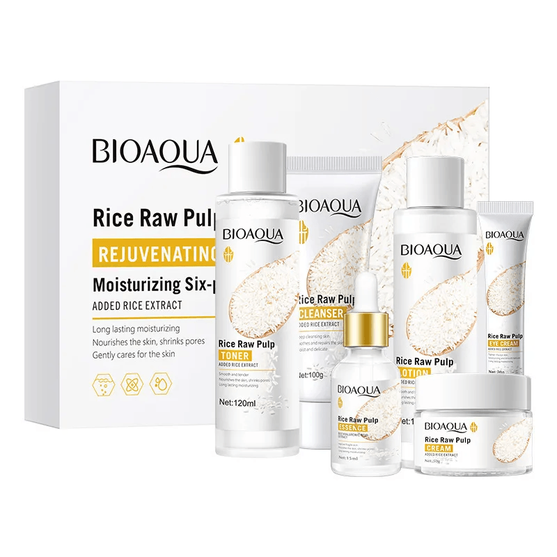BIOAQUA Rice Raw Pulp Skin Care Rejuvenating Set BIOAQUA Rice Raw Pulp Skin Care Rejuvenating Set