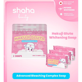 Shaha Beauty Hakuji Gluta Soap - 3 Bars × 70g (210g)