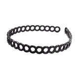 Non-Slip Circle Design Headbands Black Color - 1 Pcs (KT-217A-424)