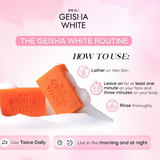 Geisha White Intense Scar & Blemish Skin Brightening Bar - 65g x 3Pcs Value Pack