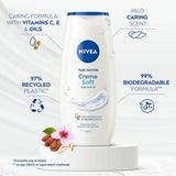 Nivea Pure Shower Cream Soft & Almond Oil - 250ml