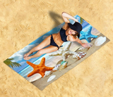 Ultra Soft Lightweight Beach Towel A-6077 (30" × 60")