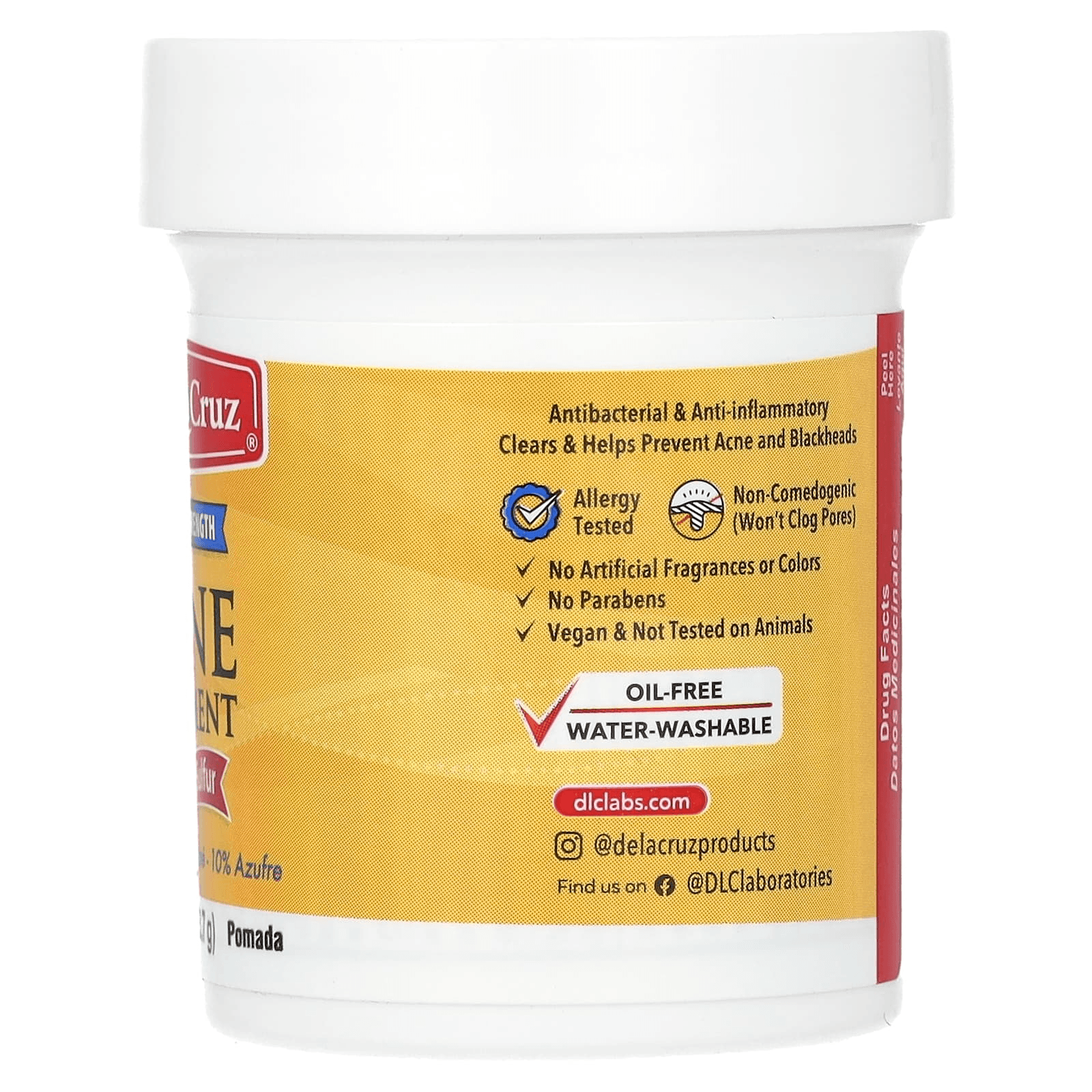 De La Cruz Maximum Strength Acne Treatment - 73.7g De La Cruz Maximum Strength Acne Treatment - 73.7g
