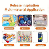 قلم تحديد أكريليك للرسم الإبداعي والفني، 36 لونًا Y-04-36