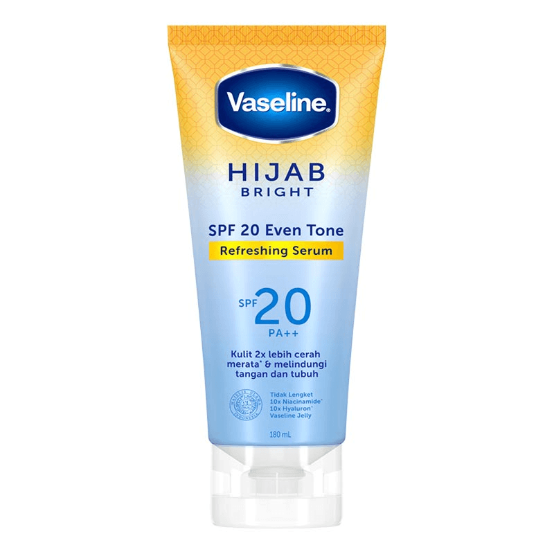 Vaseline Hijab Bright SPF 20 Even Tone Refreshing Serum - 180ml Vaseline Hijab Bright SPF 20 Even Tone Refreshing Serum - 180ml