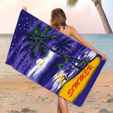 Ultra Soft Lightweight Beach Towel A-6077 (30" × 60")