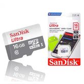 بطاقة ذاكرة SanDisk Ultra MicroSDHC - سعة 16 جيجابايت
