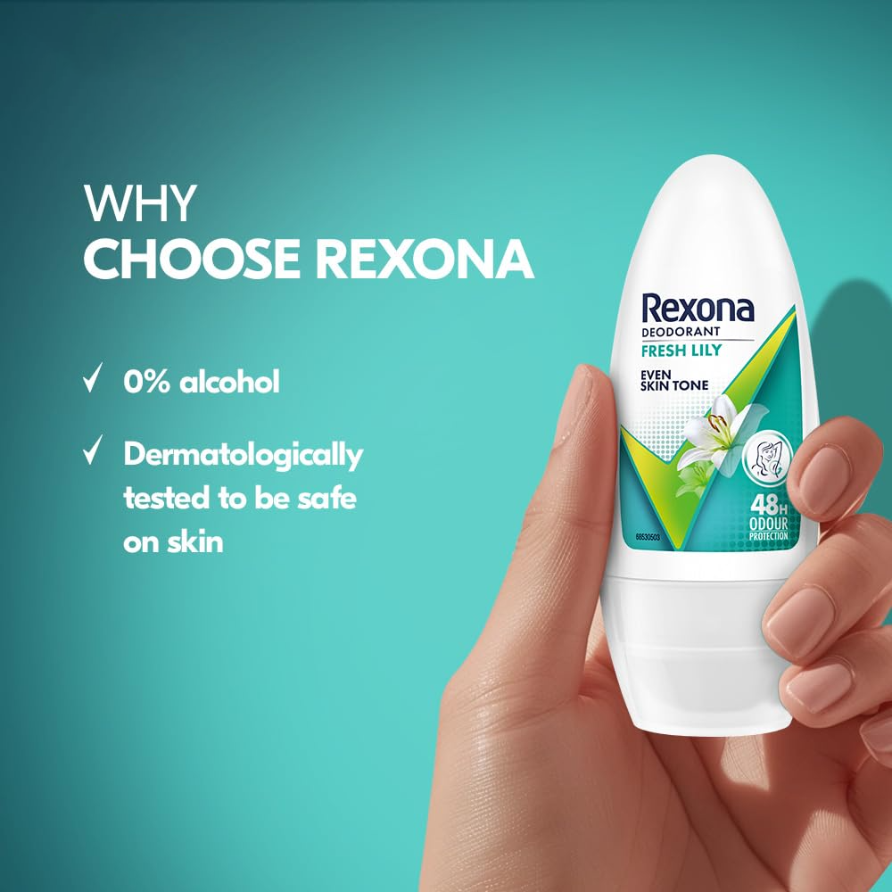 Rexona Fresh Lily Even Skin Tone 48H Deodorant Roll-On - 50ml Rexona Fresh Lily Even Skin Tone 48H Deodorant Roll-On - 50ml