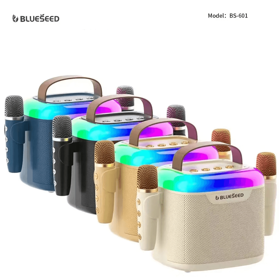 Blueseed Portable Karaoke Speaker With Two Microphone BS-601 Blueseed Portable Karaoke Speaker With Two Microphone BS-601
