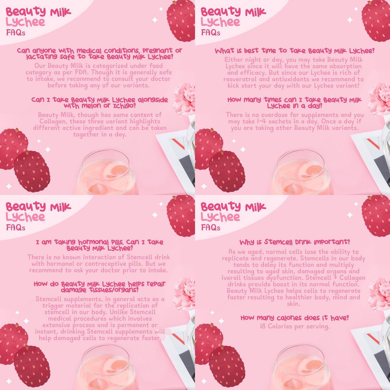 Dear Face Beauty Milk Premium Japanese Lychee Stemcell Drink - 180g Dear Face Beauty Milk Premium Japanese Lychee Stemcell Drink - 180g