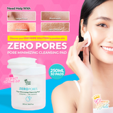 Queen White Zero Pores Minimizing Cleansing Pad - 250ml (30 Pads)