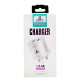 HMT 3.4A Output Dual USB Charger H-110