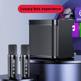 مكبر صوت كاريوكي لاسلكي مزود بميكروفونين KD-203