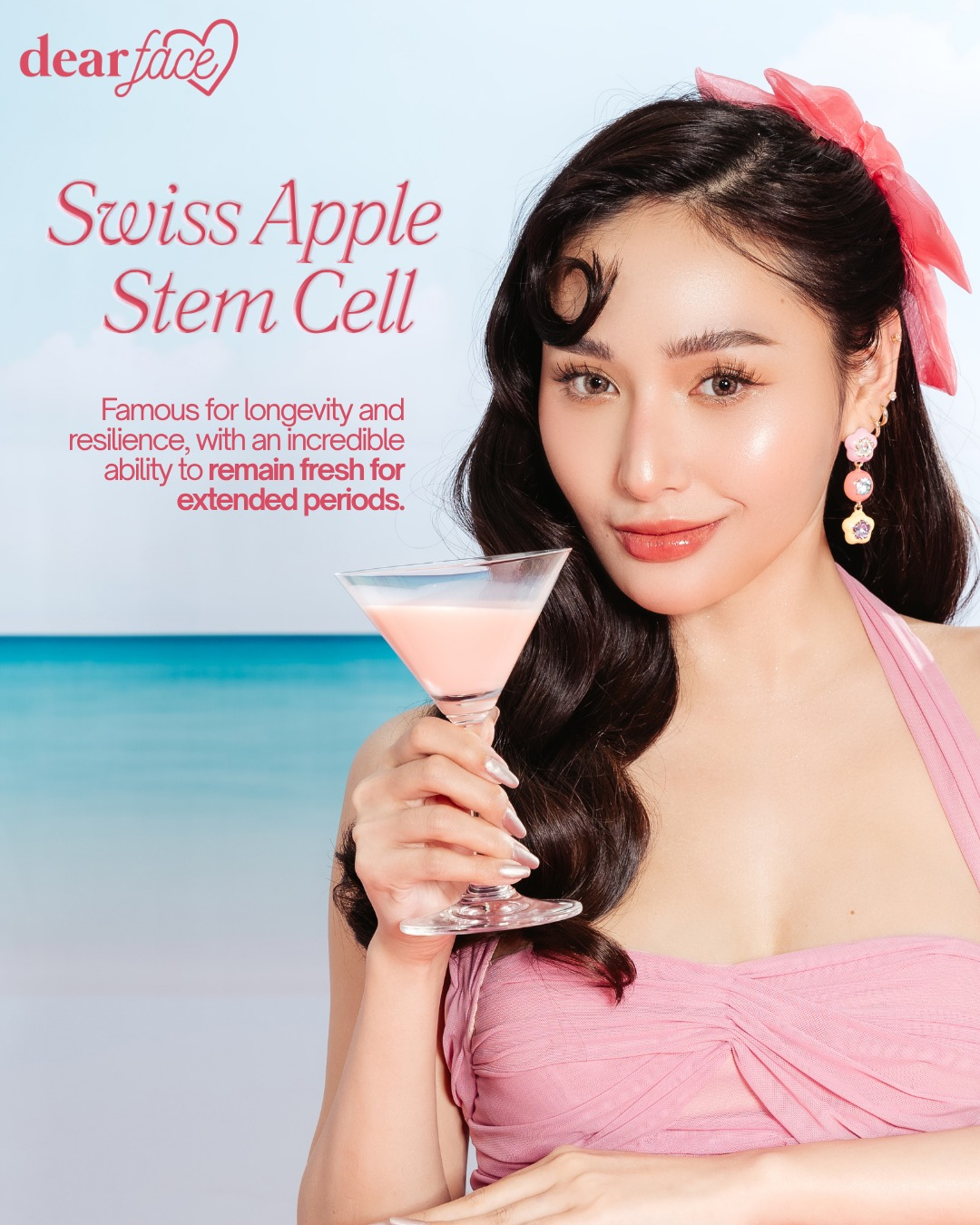 Dear Face Beauty Milk Premium Japanese Lychee Stemcell Drink - 180g Dear Face Beauty Milk Premium Japanese Lychee Stemcell Drink - 180g