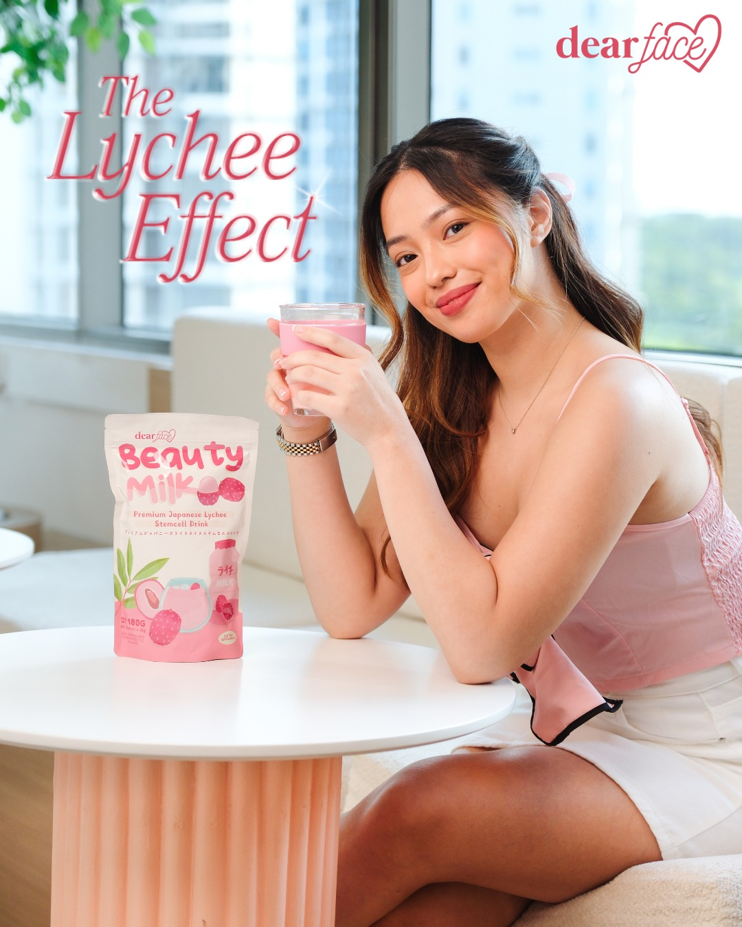Dear Face Beauty Milk Premium Japanese Lychee Stemcell Drink - 180g Dear Face Beauty Milk Premium Japanese Lychee Stemcell Drink - 180g