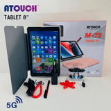 كمبيوتر لوحي تعليمي من Atouch بسعة 8 جيجابايت وذاكرة تخزين 256 جيجابايت M-T3