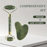 Jade Roller & Gua Sha Facial Massage Kit
