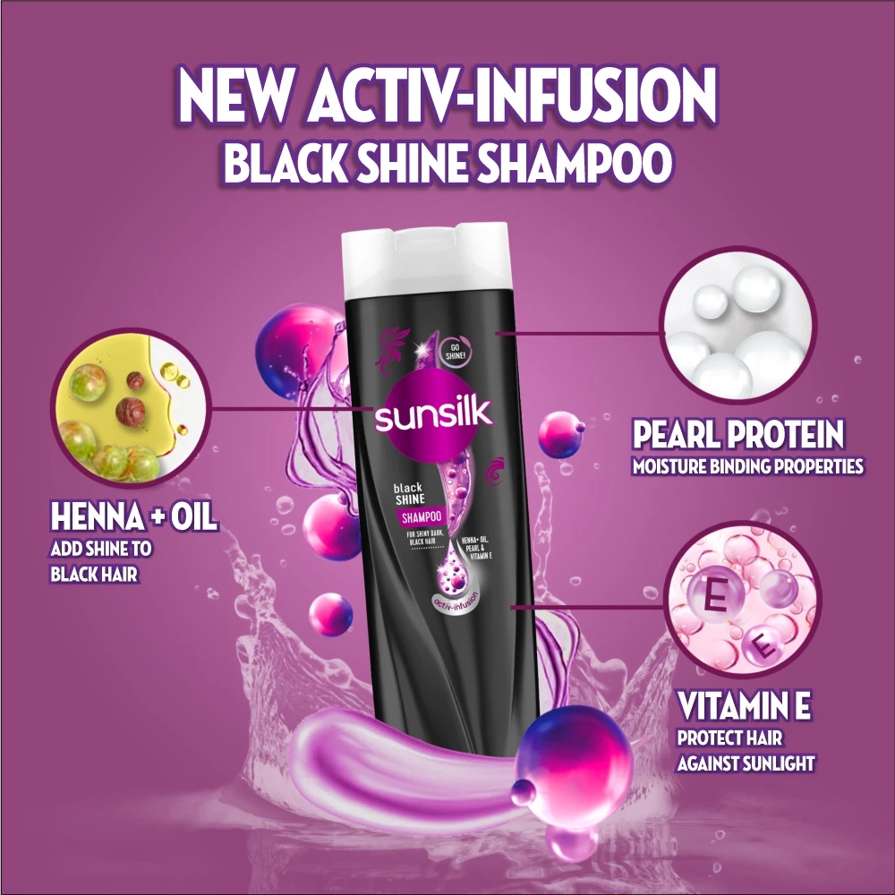 Sunsilk Black Shine Shampoo - 160ml Sunsilk Black Shine Shampoo - 160ml