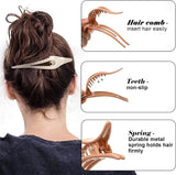 French Curved Design Hair Claw Clips - 6 Pcs (C132)