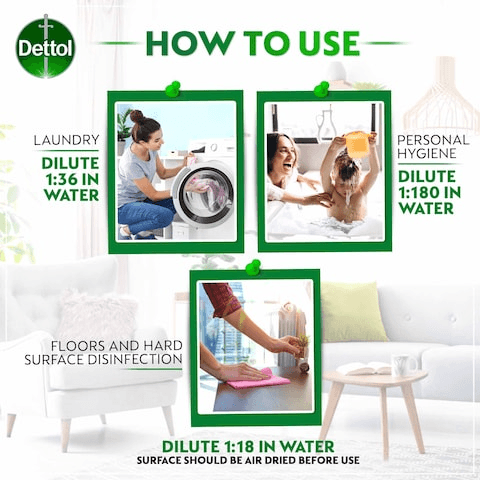Dettol Antibacterial Antiseptic Disinfectant Liquid 2Pcs x 1L Dettol Antibacterial Antiseptic Disinfectant Liquid 2Pcs x 1L