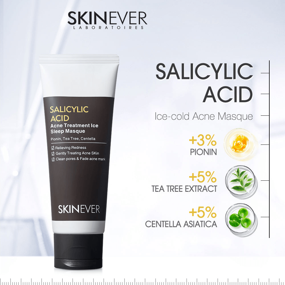 Skinever Salicylic Acid Acne Treatment Ice Sleep Masque - 75ml Skinever Salicylic Acid Acne Treatment Ice Sleep Masque - 75ml
