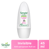 Simple Invisible Anti-Perspirant Deodorant Roll On - 45ml