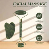 Jade Roller & Gua Sha Facial Massage Kit