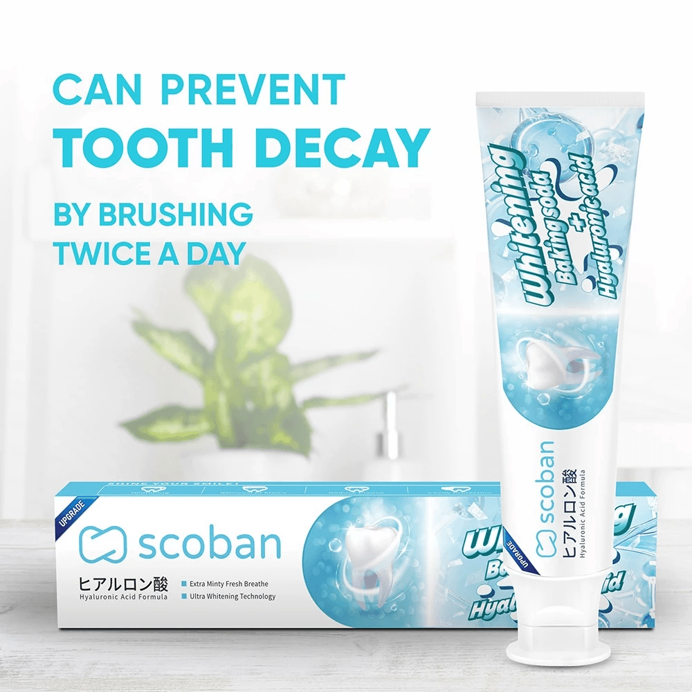 Scoban Teeth Brightening Toothpaste With Baking Soda - 200g Scoban Teeth Brightening Toothpaste With Baking Soda - 200g