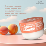 Luxe Organix Bye Bye Bum Bumps White & Clear Booty Scrub - 230g