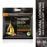 Garnier Black Naturals Hair Color Shade 2.0 Original Black - 20ml+20g
