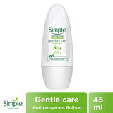 Simple Gentle Care Anti-Perspirant Deodorant Roll On - 45ml
