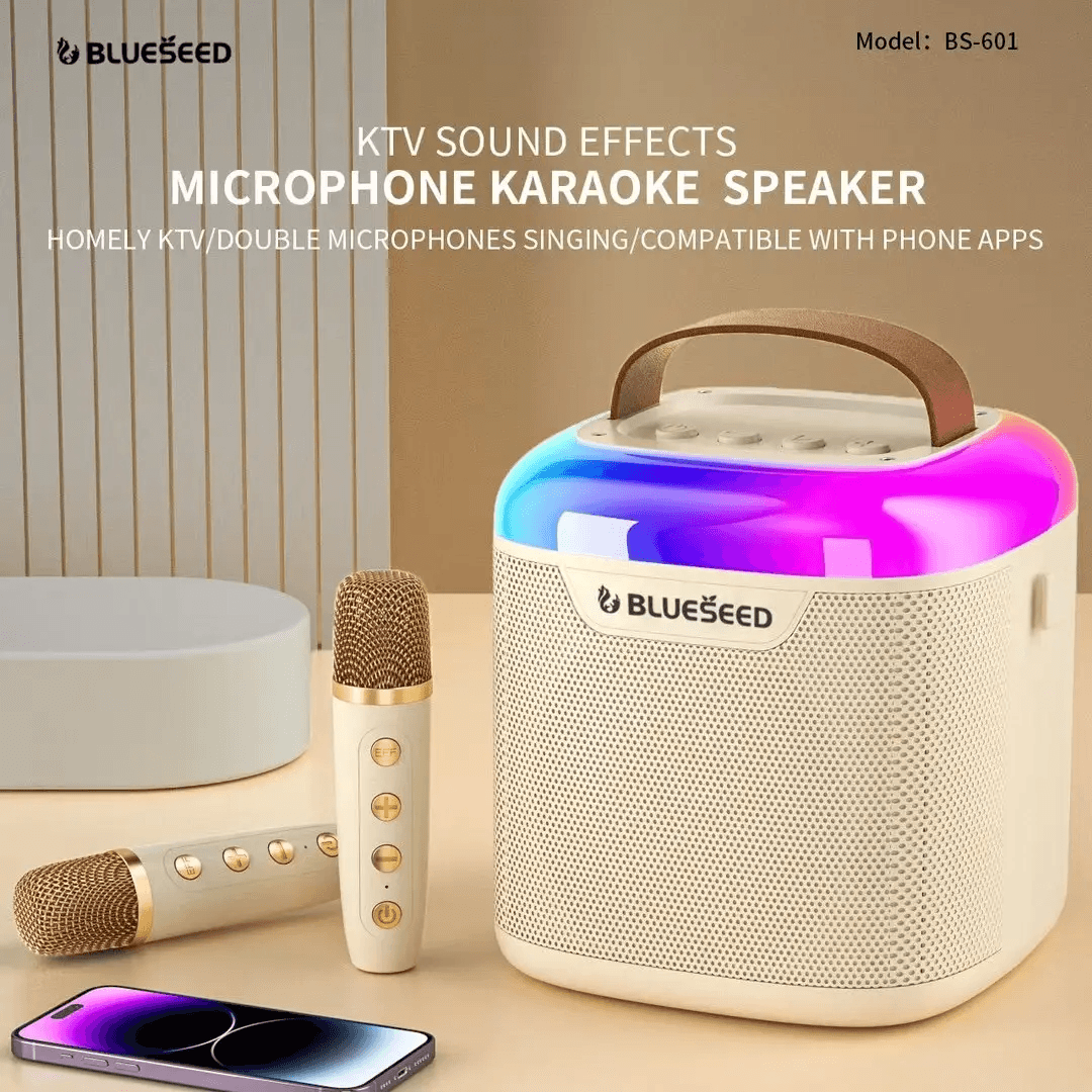 Blueseed Portable Karaoke Speaker With Two Microphone BS-601 Blueseed Portable Karaoke Speaker With Two Microphone BS-601