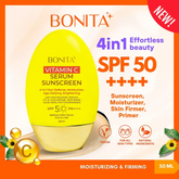 واقي شمس بونيتا بفيتامين سي سيروم بعامل حماية SPF50 PA++++ - 50 مل