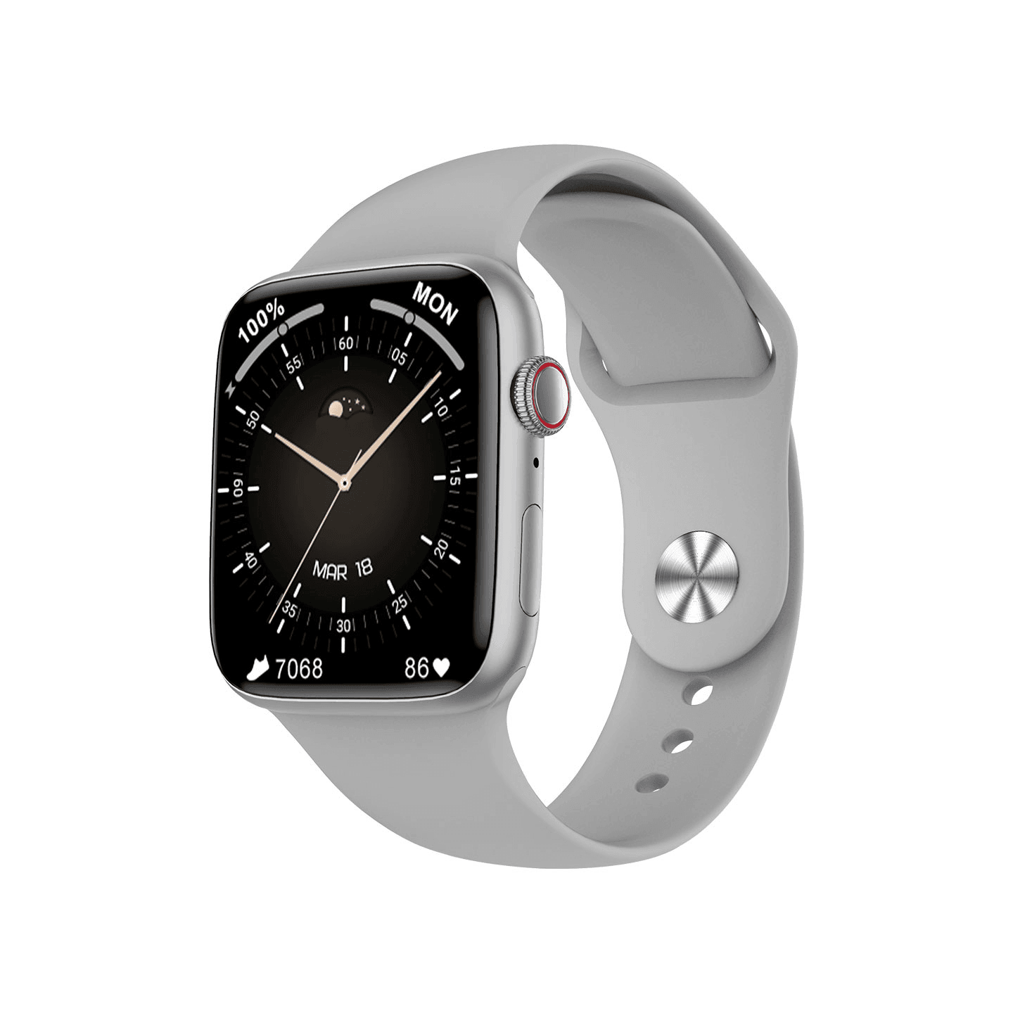 Fashion Smart Watch DT NO.1 7Max - Silver - Pinoyhyper
