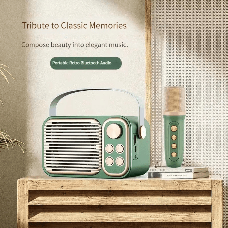 Karaoke Portable BT Speaker With Microphone - M104 - Pinoyhyper