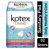 Kotex Healthy V-Care Longer & Wider Pantyliner - 32 Pads - Pinoyhyper