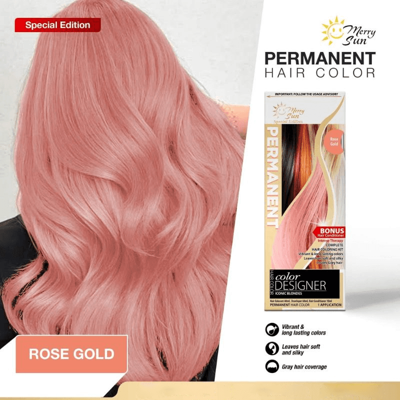 MerrySun Permanent Hair Color - Rose Gold - Pinoyhyper MerrySun Permanent Hair Color - Rose Gold - Pinoyhyper
