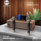 Microdigit Double Mic Karaoke Portable BT Speaker With Microphone - MD674PS - Pinoyhyper