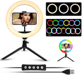 MJ-26 RGB LED Soft Ring Light With Stand-Selfie Light - Pinoyhyper