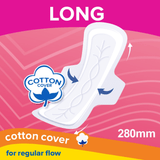 Modess Cottony Soft Cover Long Body Adapt With Wings 8 Pads - Pinoyhyper