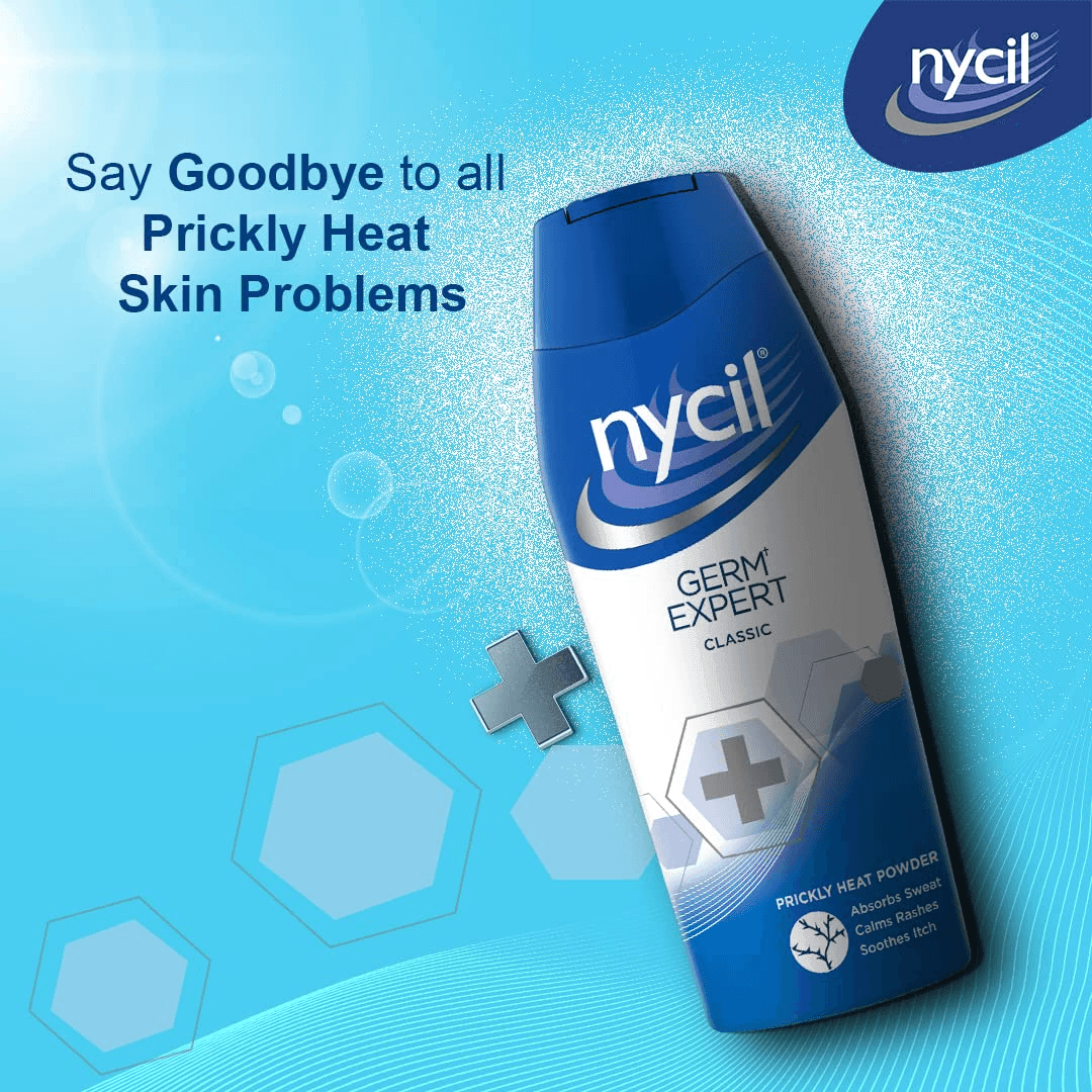 Nycil Germ Expert Classic Prickly Heat Talcum Powder - 150g - Pinoyhyper
