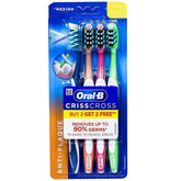 Oral-B Pro Health Criss Cross Anti-Plaque Medium Toothbrush Buy 2 Get 2 Free - Pinoyhyper