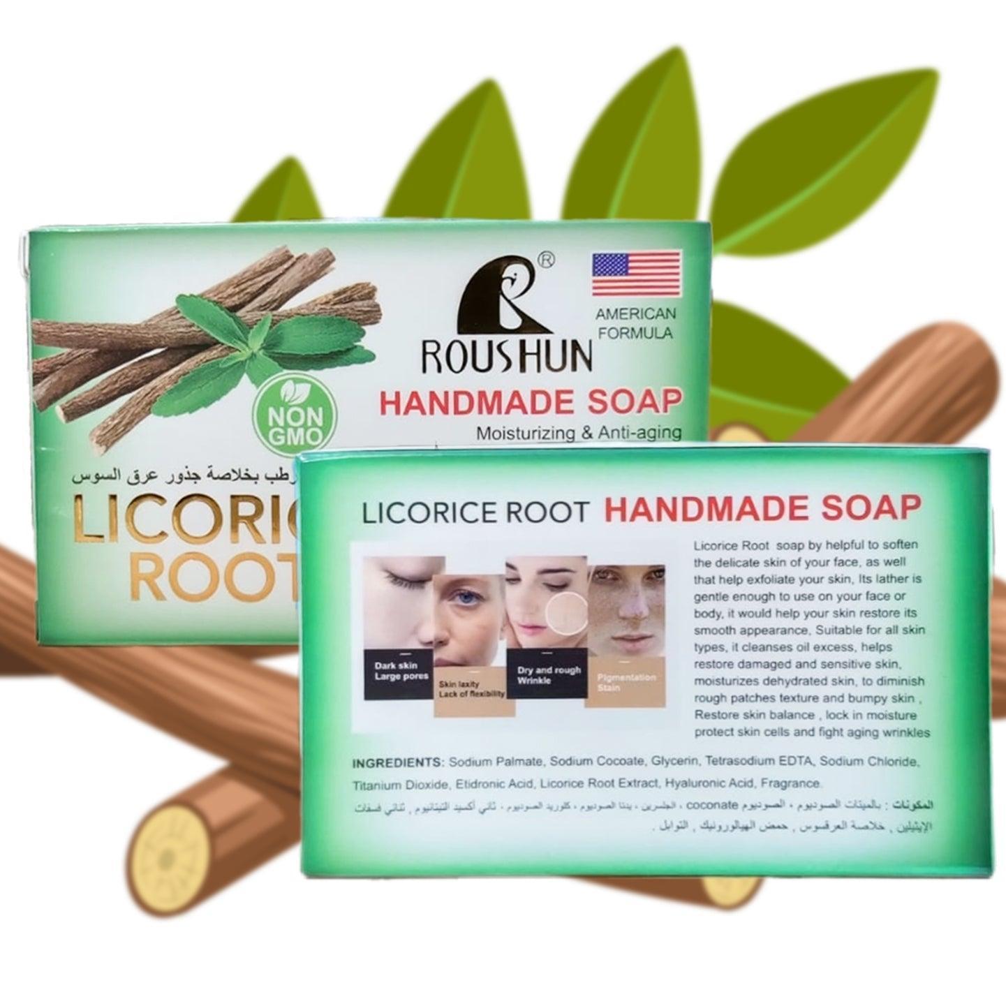Roushun Whitening & Anti Wrinkle Licorice Root Soap - 135g - Pinoyhyper Roushun Whitening & Anti Wrinkle Licorice Root Soap - 135g - Pinoyhyper