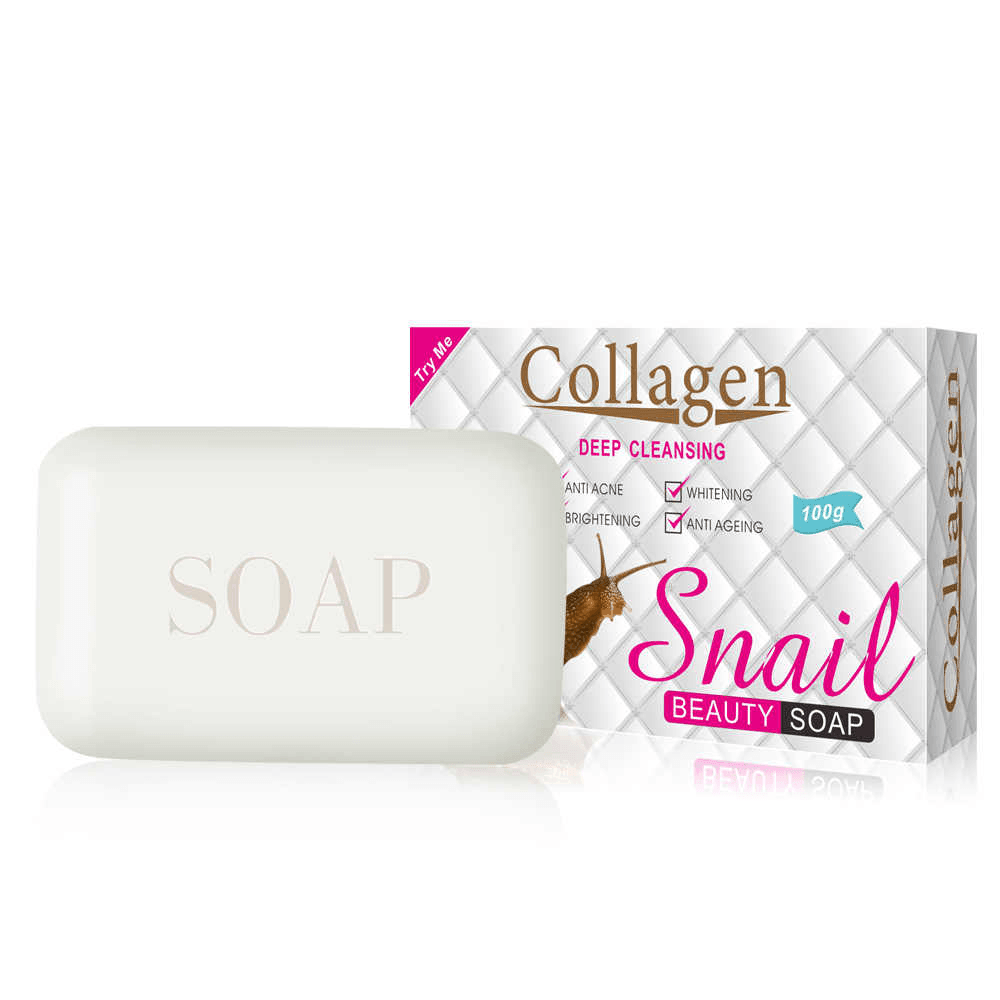 Snail Collagen Deep Cleansing Beauty Soap - 100g - Pinoyhyper Snail Collagen Deep Cleansing Beauty Soap - 100g - Pinoyhyper